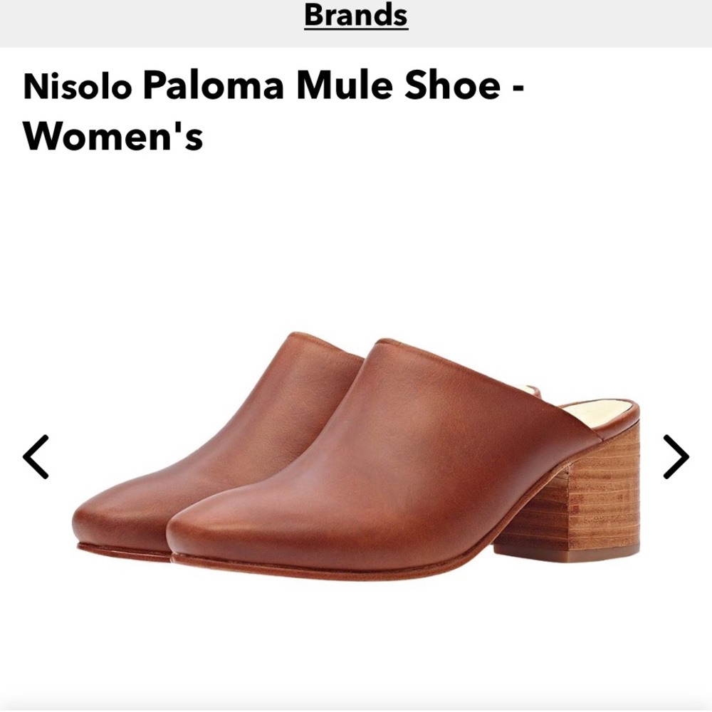 Nisolo Paloma Mules- Brandy